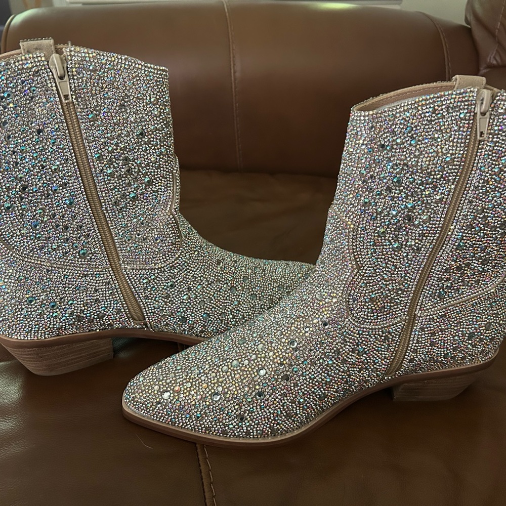 Women's Rhinestone Ankle Boots